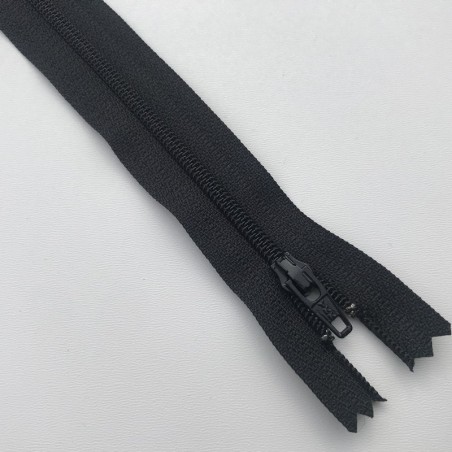 Fermeture éclair zip nylon 18cm noir