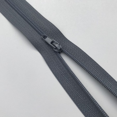 Fermeture éclair zip nylon 20cm gris