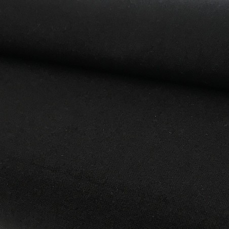 Tissu coton noir