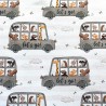 Tissu coton cretonne a plus dans le bus Tissu coton cretonne a plus dans le bus