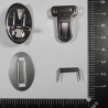 Fermeture cartable nickelé 21*30mm ovale Fermeture cartable nickelé 21*30mm ovale